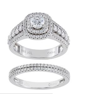 QVC Diamonique Wedding set